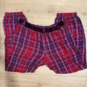 Victoria's Secret Kids Red and Purple Plaid Bottoms